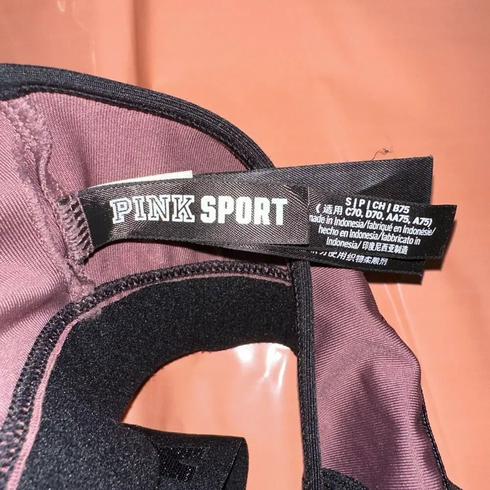 PINK Victoria's Secret Women Sports Bra Pink Rose Ultimate Lightly Lined Small